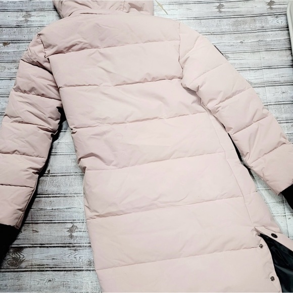 NWT Canada Weathergear Quilted Maxi Puffer Long Coat in Light Pink, Size Large - Picture 9 of 15